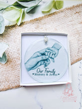 Load image into Gallery viewer, Babys 1st Christmas// Mum and Baby// Personalised Christmas Tree Ornament Bauble