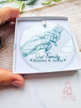 Load image into Gallery viewer, Babys 1st Christmas// Mum and Baby// Personalised Christmas Tree Ornament Bauble