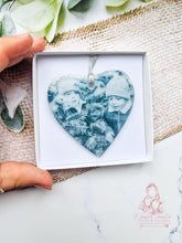 Load image into Gallery viewer, Personalised Glass Photo Christmas Ornament Bauble