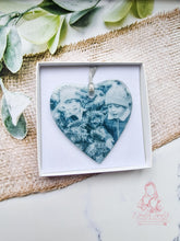 Load image into Gallery viewer, Personalised Glass Photo Christmas Ornament Bauble