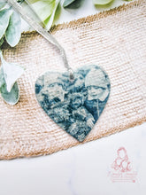Load image into Gallery viewer, Personalised Glass Photo Christmas Ornament Bauble
