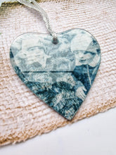 Load image into Gallery viewer, Personalised Glass Photo Christmas Ornament Bauble