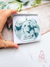 Load image into Gallery viewer, Pet Memorial -Dog Cat Personalised Glass Photo Christmas Ornament Bauble