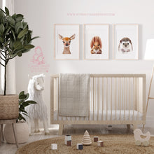 Load image into Gallery viewer, WOODLAND ANIMAL NURSERY  Prints Forest friends