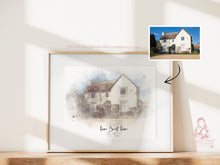 Load image into Gallery viewer, Custom House Painting Illustration Digital watercolour sketch