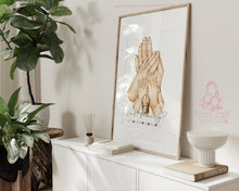 Load image into Gallery viewer, Personalised family portrait with a pet - Custom family painting with a cat or dog