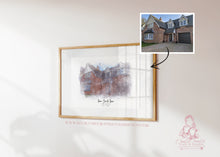 Load image into Gallery viewer, Custom House Painting Illustration Digital watercolour sketch