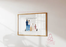 Load image into Gallery viewer, Family personalised portrait print, Family prints, Gifts