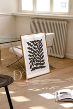 Load image into Gallery viewer, Beige & Black Cutout style Modern Minimalist Abstract Poster
