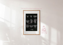 Load image into Gallery viewer, CHALK RETRO COFFEE PRINT IN BLACK