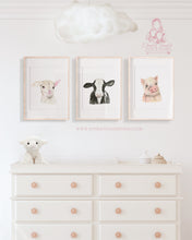 Load image into Gallery viewer, BABY FARM ANIMALS NURSERY PICTURES GENDER NEUTRAL FARM THEME POSTERS - BABY ANIMALS - HOME WALL ART - FARM HOUSE - BABY SHOWER IDEAS