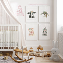 Load image into Gallery viewer, BABY FARM ANIMALS NURSERY PICTURES GENDER NEUTRAL FARM THEME POSTERS - BABY ANIMALS - HOME WALL ART - FARM HOUSE - BABY SHOWER IDEAS