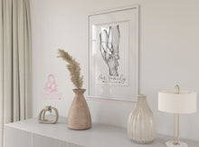Load image into Gallery viewer, Personalised Family Portrait Hands Print, Mother, Father, Children