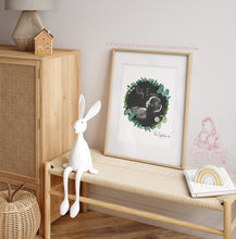 Load image into Gallery viewer, GREENERY WREATH BABY SCAN ART  - ULTRA SOUND- MOTHERS DAY