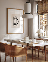 Load image into Gallery viewer, But first Coffee Cafetiere Neutral print