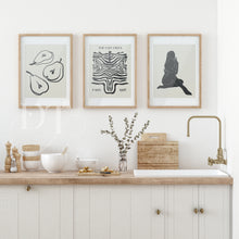 Load image into Gallery viewer, Modern Abstract Neutral set of 3 Posters -BMS01