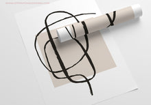 Load image into Gallery viewer, Beige Abstract Modern Art