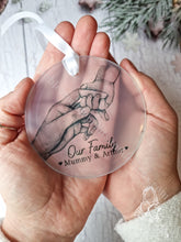 Load image into Gallery viewer, Babys 1St Christmas// Mum And Baby// Personalised Christmas Tree Ornament Bauble