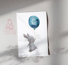 Load image into Gallery viewer, Balloon Cute Animal Nursery Decor Childrens Prints
