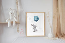 Load image into Gallery viewer, Balloon Cute Animal Nursery Decor Childrens Prints