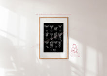 Load image into Gallery viewer, CHALK RETRO COCKTAIL PRINT IN BLACK