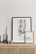 Load image into Gallery viewer, Couple Holding Hands Watercolour Art- Always And Forever