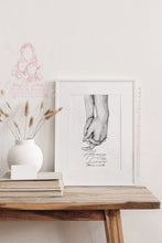 Load image into Gallery viewer, Couple Holding Hands Watercolour Art- Always And Forever