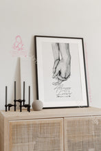 Load image into Gallery viewer, Couple Holding Hands Watercolour Art- Always And Forever