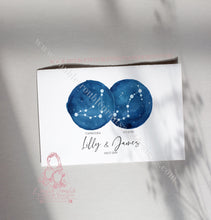 Load image into Gallery viewer, Couples Zodiac Constellation - Star Sign Astrogology