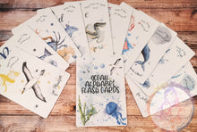 Load image into Gallery viewer, Educational Ocean Alphabet Flash Cards