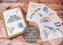 Load image into Gallery viewer, Educational Ocean Alphabet Flash Cards