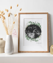 Load image into Gallery viewer, Eucalyptus Wreath Baby Scan Art - Ultra Sound- Mothers Day