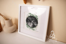 Load image into Gallery viewer, Eucalyptus Wreath Baby Scan Art - Ultra Sound- Mothers Day