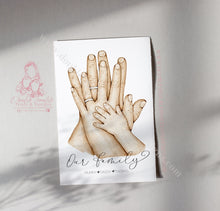 Load image into Gallery viewer, Family Hands- Married - Back Of Hands