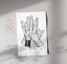 Load image into Gallery viewer, Family Hands- Married - Back Of Hands