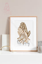 Load image into Gallery viewer, Family Hands- Palms - Dog Cat Paw