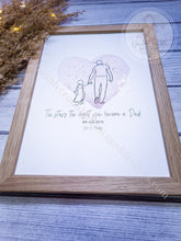 Load image into Gallery viewer, Fathers Day Foil Star Map Line Art Print