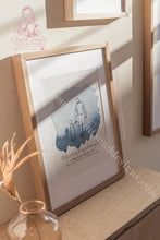 Load image into Gallery viewer, Fathers Day Foil Star Map Line Art Print