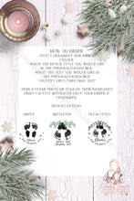 Load image into Gallery viewer, First Christmas Footprint Hand Print Tree Ornament