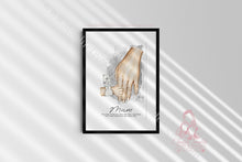 Load image into Gallery viewer, Gift For Mum// Mom & Children Custom Painting// Mothers Day Hand Print