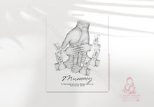 Load image into Gallery viewer, Gift For Mum// Mom & Children Custom Painting// Mothers Day Hand Print