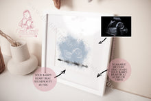 Load image into Gallery viewer, Heartbeat Ultrasound Baby Scan Soundwaves Qr Code