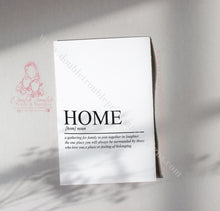 Load image into Gallery viewer, Home Noun Print