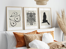 Load image into Gallery viewer, Modern Abstract Neutral set of 3 Posters -BMS01