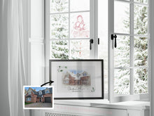 Load image into Gallery viewer, Christmas Custom House Painting Illustration Digital watercolour sketch