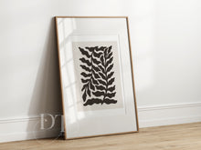 Load image into Gallery viewer, Beige & Black Cutout style Modern Minimalist Abstract Poster