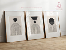 Load image into Gallery viewer, Modern Abstract Neutral Trio Set Posters