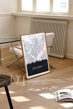 Load image into Gallery viewer, Cityscape & Map Poster - Berlin, London, Frankfurt, Prague, Paris, Newyork, Chicago, Istanbul