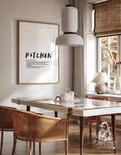 Load image into Gallery viewer, KITCHEN- NOUN PRINT- Kitchen Home Decor print - Gallery wall