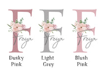Load image into Gallery viewer, FLORAL PERSONALISED SET OF 3 BUNNY PRINTS